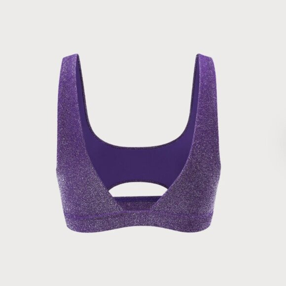 BERLOOK Purple Lurex Cut Out Bikini Top AND BOTTOM 23 - Picture 10 of 16